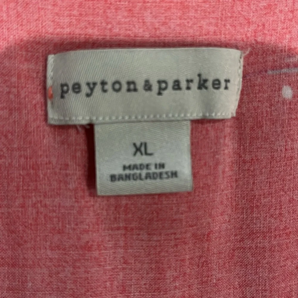 Peyton & Parker Floral Orange Button-Down Dress Size XL Lightweight And Flowy - Picture 5 of 6